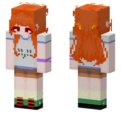 Surprised Little Face Minecraft Bedrock skin