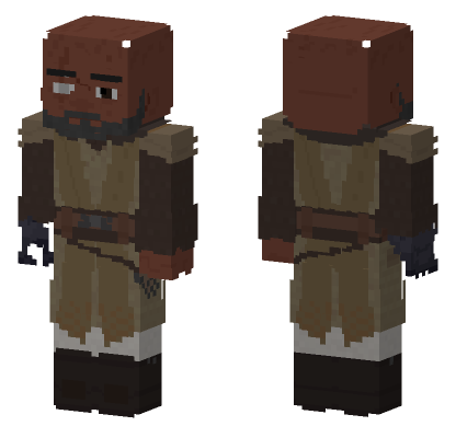 Survivor Mace Windu Minecraft Bedrock skin