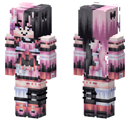 Suwie VTuber Debut Skin Minecraft Bedrock skin