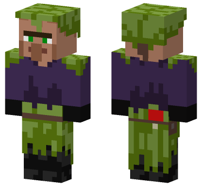Swamp Villager Minecraft Bedrock skin