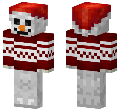 Sweater Snowman Minecraft Bedrock skin
