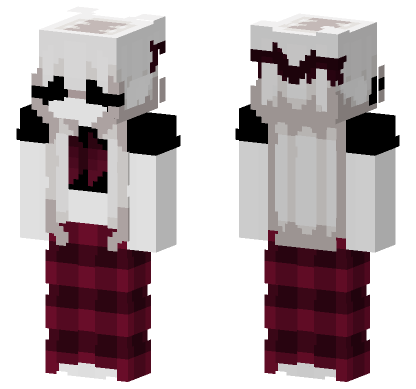 Sweet White Hair Minecraft Bedrock skin