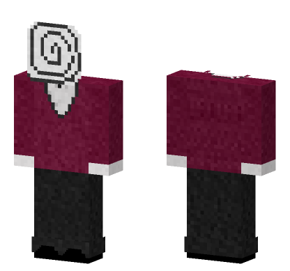 Swirly Head Man Minecraft Bedrock skin