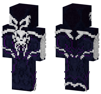 Symbiote Spider Man 2099 Minecraft Bedrock skin