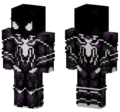 Symbiote Spider-Man Minecraft Bedrock skin