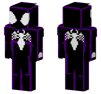 Symbiote Spider-Man Peter Parker Minecraft Bedrock skin