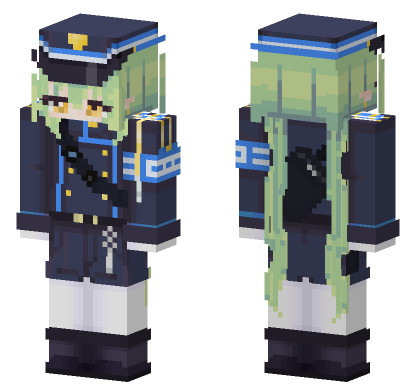 Tachibana Nozomi Blue Archive Minecraft Bedrock skin