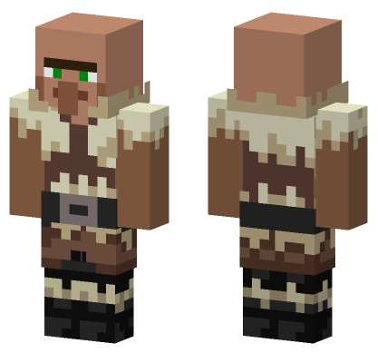 Taiga Villager Minecraft Bedrock skin