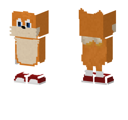 Tails The Fox Minecraft Bedrock skin