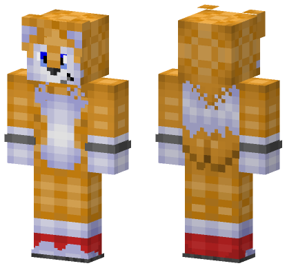 Tails X Minecraft Bedrock skin