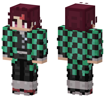 Tanjiro Minecraft Bedrock skin