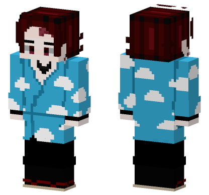 Tanjiro Final HD Minecraft Bedrock skin