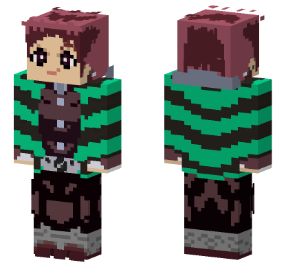 Tanjiro Kamado Minecraft Bedrock skin