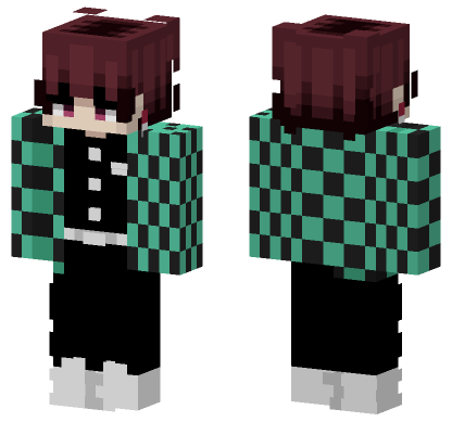 Tanjiro Kamado Skin Minecraft Bedrock skin