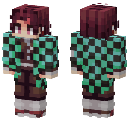 Tanjiro Kamado Skin Minecraft Bedrock skin