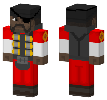 Team Fortress 2 Demoman Minecraft Bedrock skin