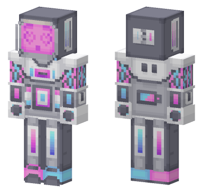 Techno 1 Skin Minecraft Bedrock skin