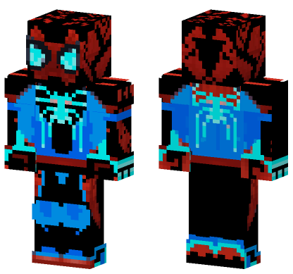 Techno Spider Minecraft Bedrock skin
