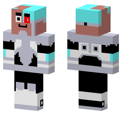 Teen Titans Go Cyborg Minecraft Bedrock skin