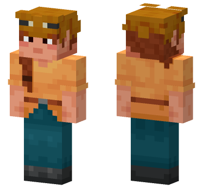 Temperate Frog Outfit Minecraft Bedrock skin