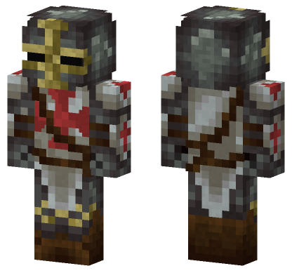 Templar Crusader Knight Minecraft Bedrock skin