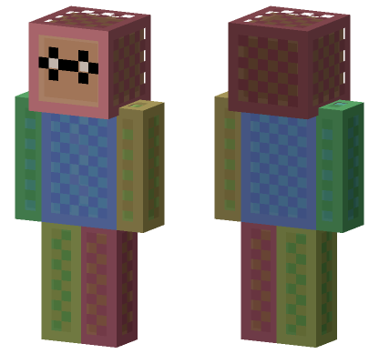 Template Slim Minecraft Bedrock skin