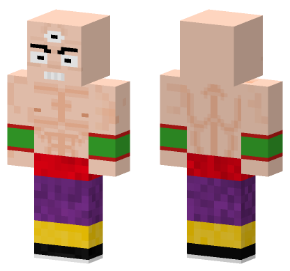 Ten Shin Han Dragon Ball Minecraft Bedrock skin