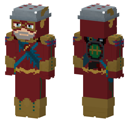 The Flash Barry Allen Future State Minecraft Bedrock skin