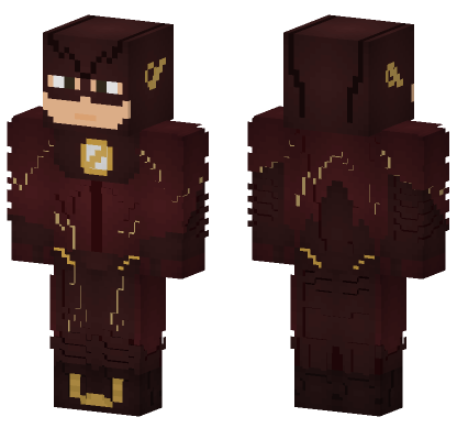 The Flash CW Season 2 Minecraft Bedrock skin