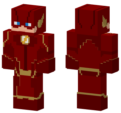 The Flash CW Season 4 Minecraft Bedrock skin