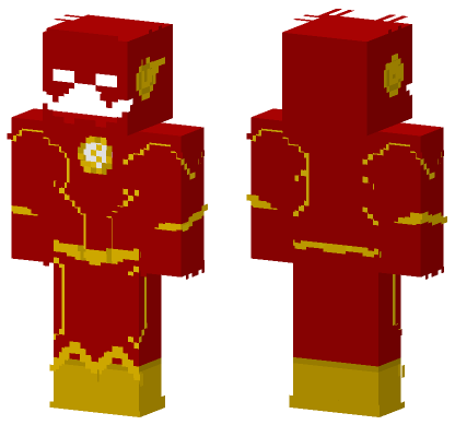 The Flash CW Suit Minecraft Bedrock skin