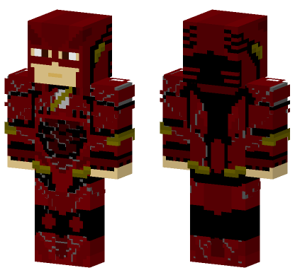 The Flash Justice League Minecraft Bedrock skin
