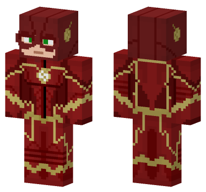 The Flash Season 3 Minecraft Bedrock skin