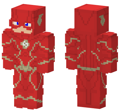 The Flash Season 6 Minecraft Bedrock skin