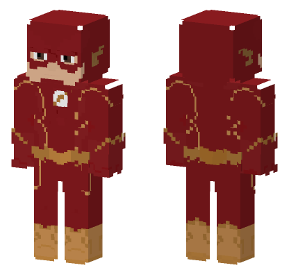 The Flash Season 8 Minecraft Bedrock skin