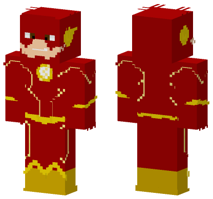 The Flash Skin Minecraft Bedrock skin