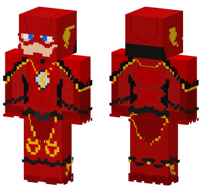 The Flash Suit Minecraft Bedrock skin