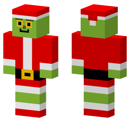 The Grinch Jim Carrey Minecraft Bedrock skin