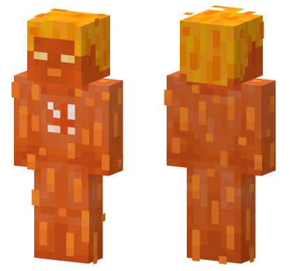 The Human Torch Minecraft Bedrock skin