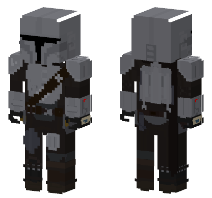 The Mandalorian Din Djarin Minecraft Bedrock skin