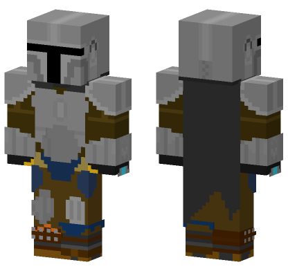 The Mandalorian Din Djarin Minecraft Bedrock skin