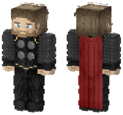 The Mighty Thor Minecraft Bedrock skin