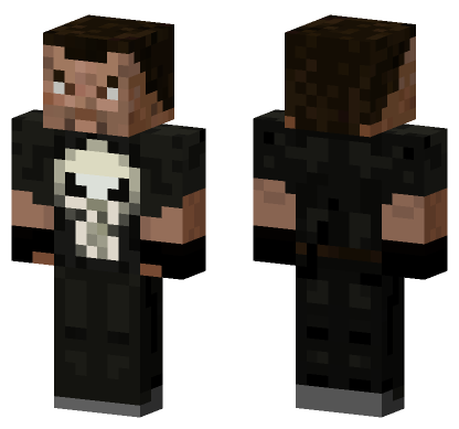 The Punisher Skin Minecraft Bedrock skin