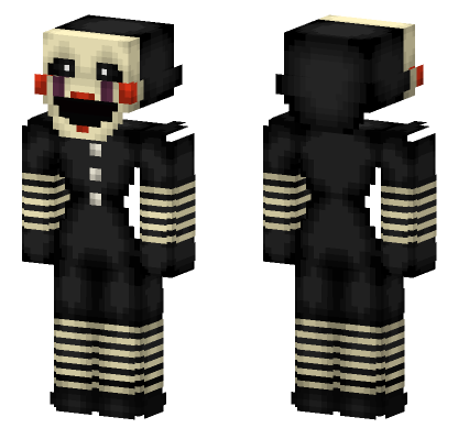 The Puppet 1987 Freddy Fazbear Minecraft Bedrock skin