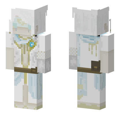 The Seer Eli Clark White Minecraft Bedrock skin