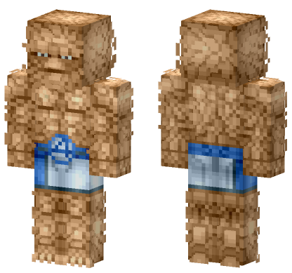 The Thing Marvel Minecraft Bedrock skin