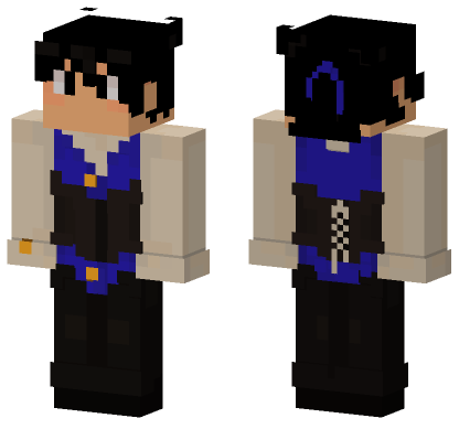 TheRealMpactw Blue Suit Minecraft Bedrock skin