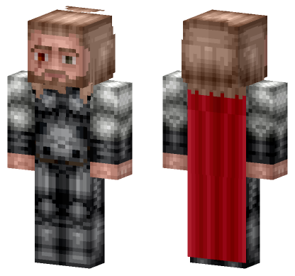 Thor Odinson Avengers Endgame Minecraft Bedrock skin