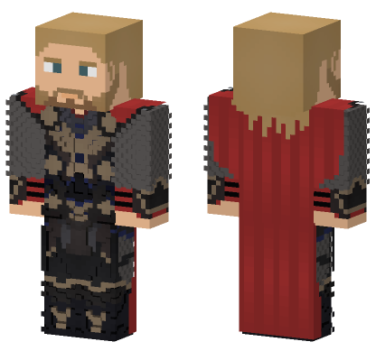 Thor The Dark World Minecraft Bedrock skin