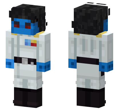 Thrawn Skin Minecraft Bedrock skin
